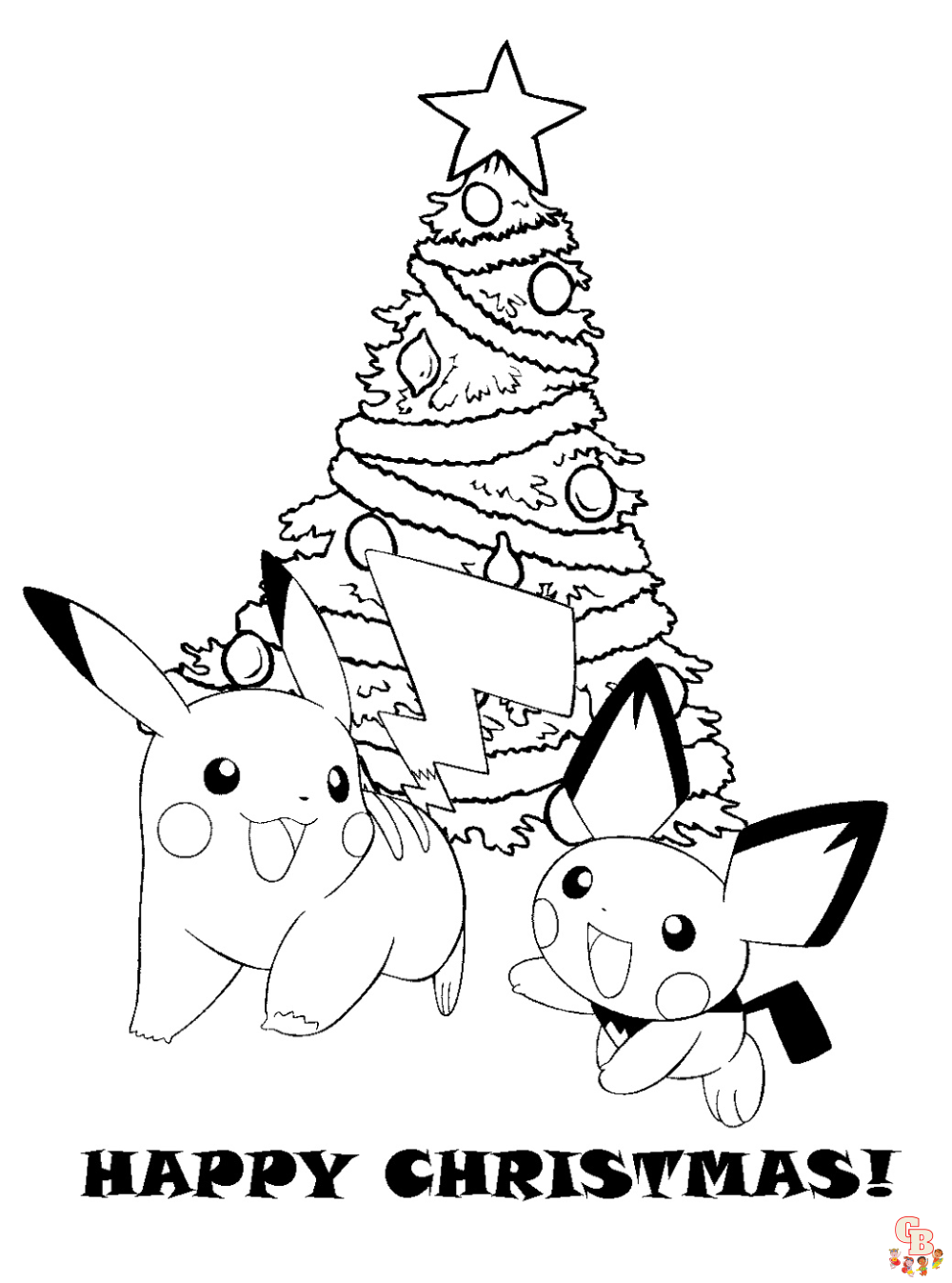 Pokemon christmas coloring pages free printablefor kids