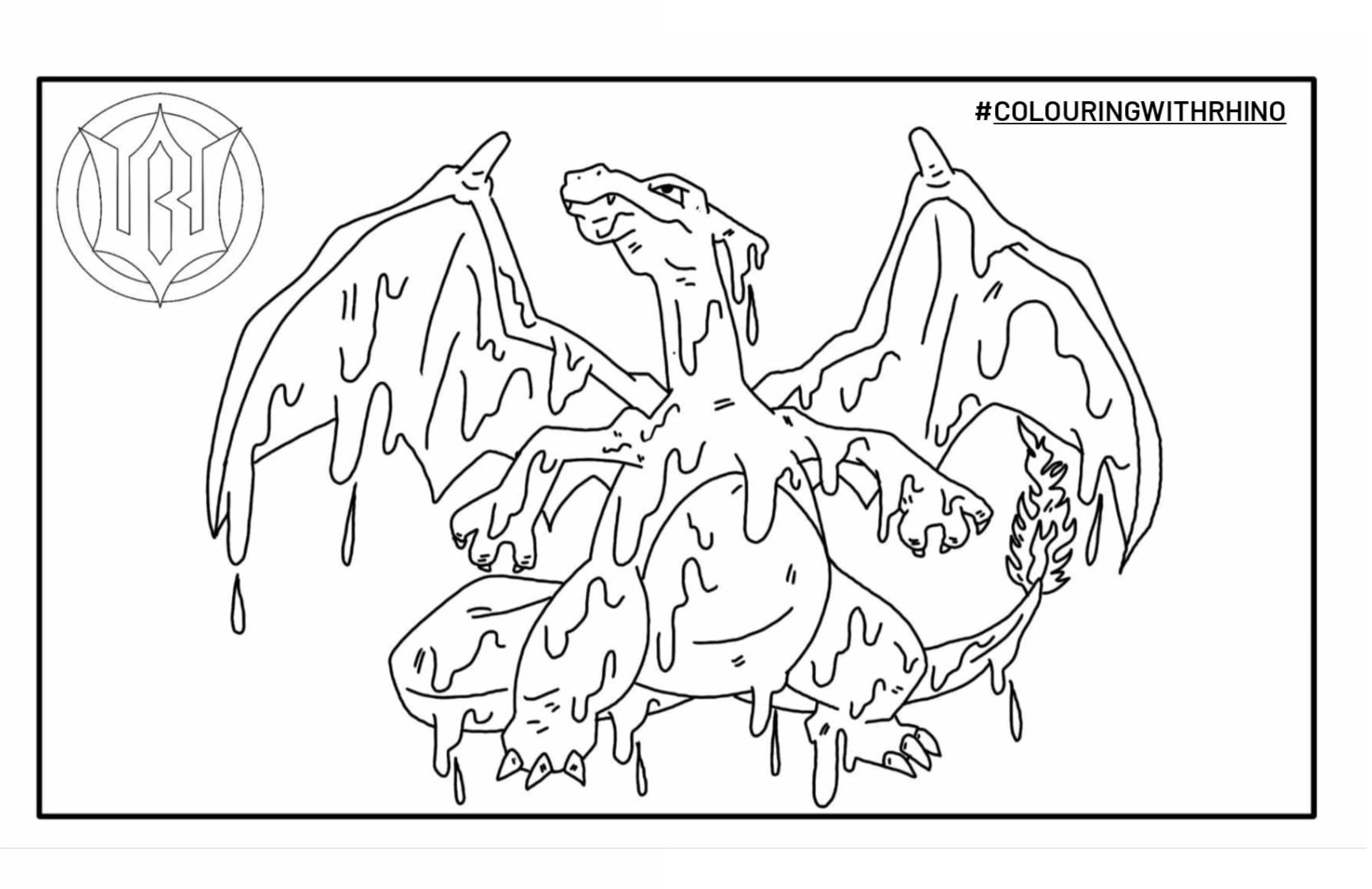 Charizard colouring page let me what you think with a ment down below âïâïâïâïâïâïâïâïâïâïâïâï rpokemonart