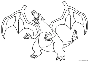 Free printable charizard coloring pages for kids