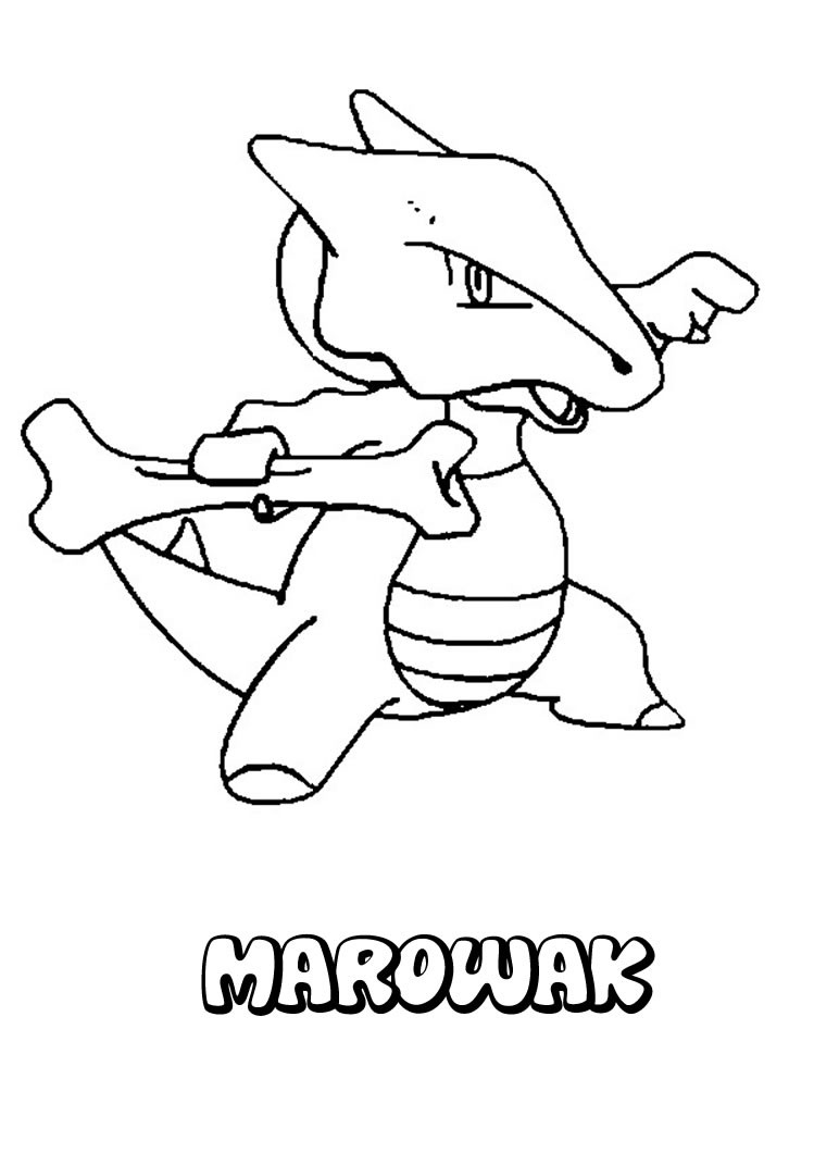 Marowak coloring pages