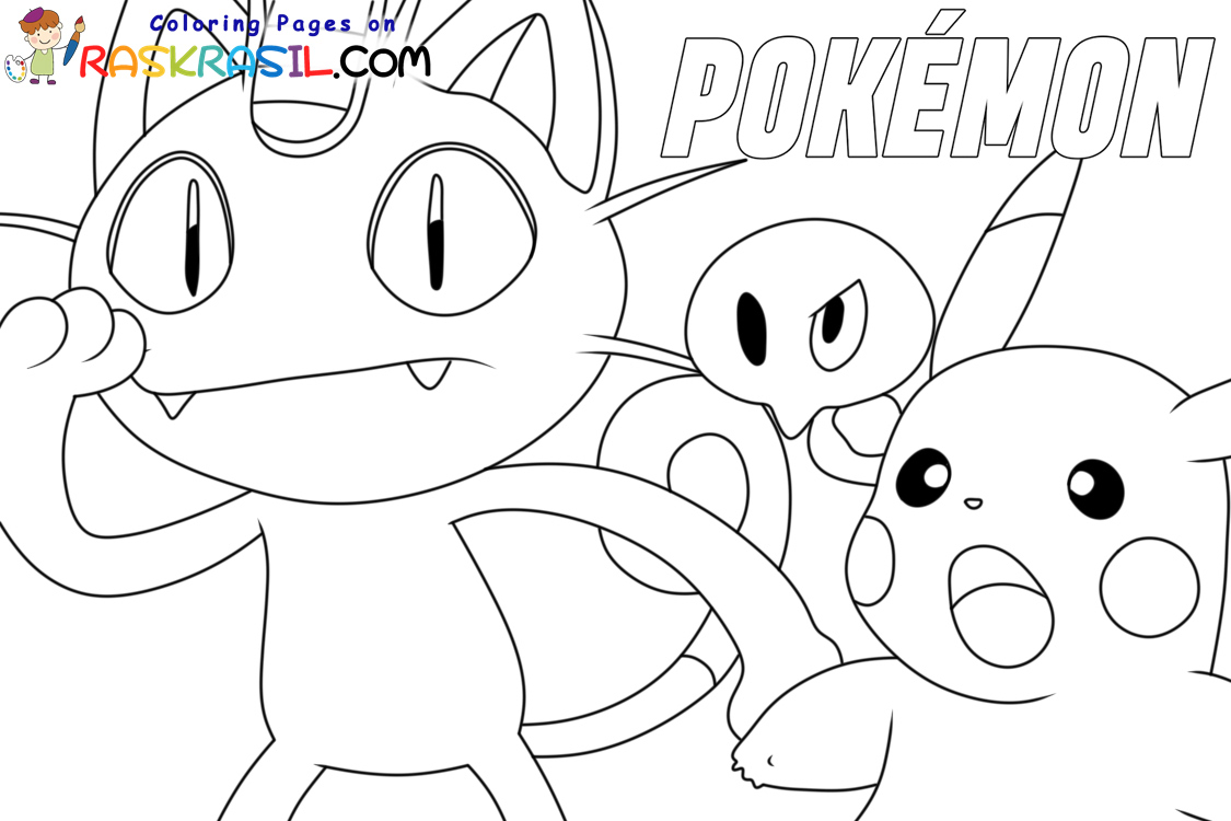 Pokemon coloring pages