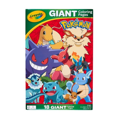 Crayola pokemon giant coloring pages