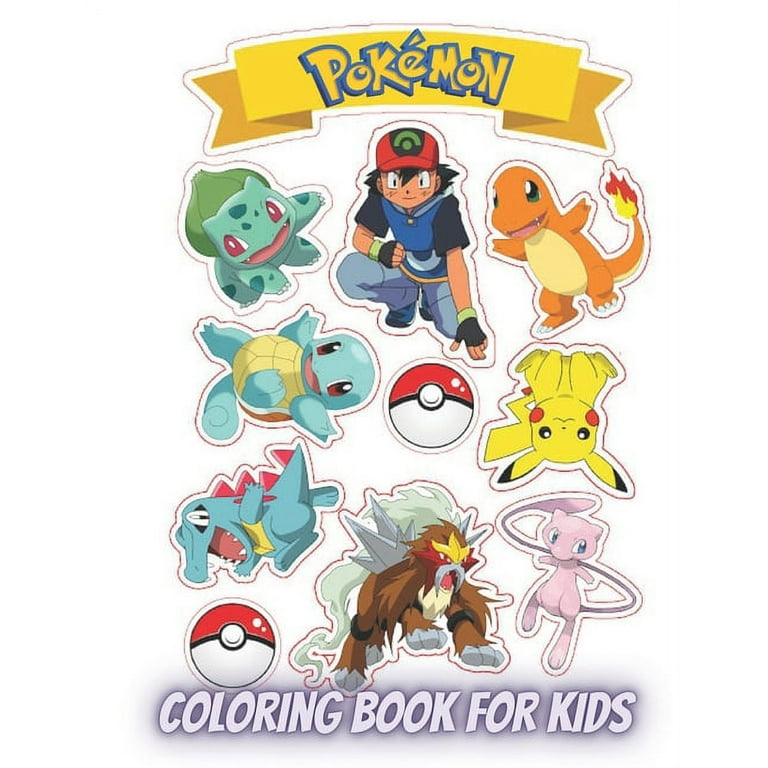 Pokemon coloring book for kids an interesting coloring and activities pages for children who love pokemon characters for kids adults during holy time christmas find activitiesdot to dot mandalas names of