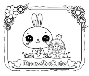 Easter coloring pages â draw so cute