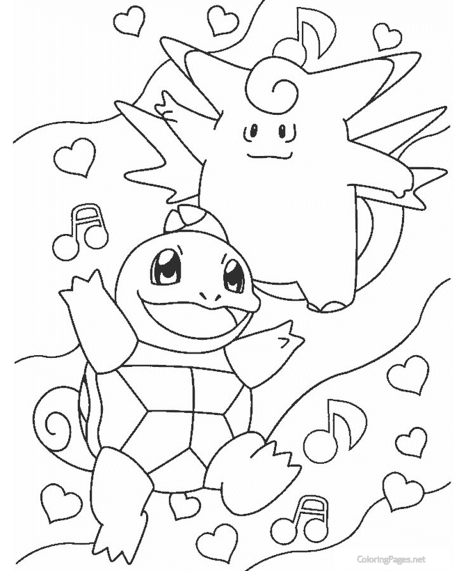 Pokemon coloring pages for kids