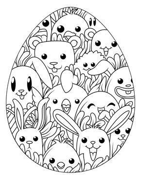 Easter coloring page images â browse photos vectors and video