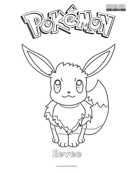 Pokãmon eevee coloring page