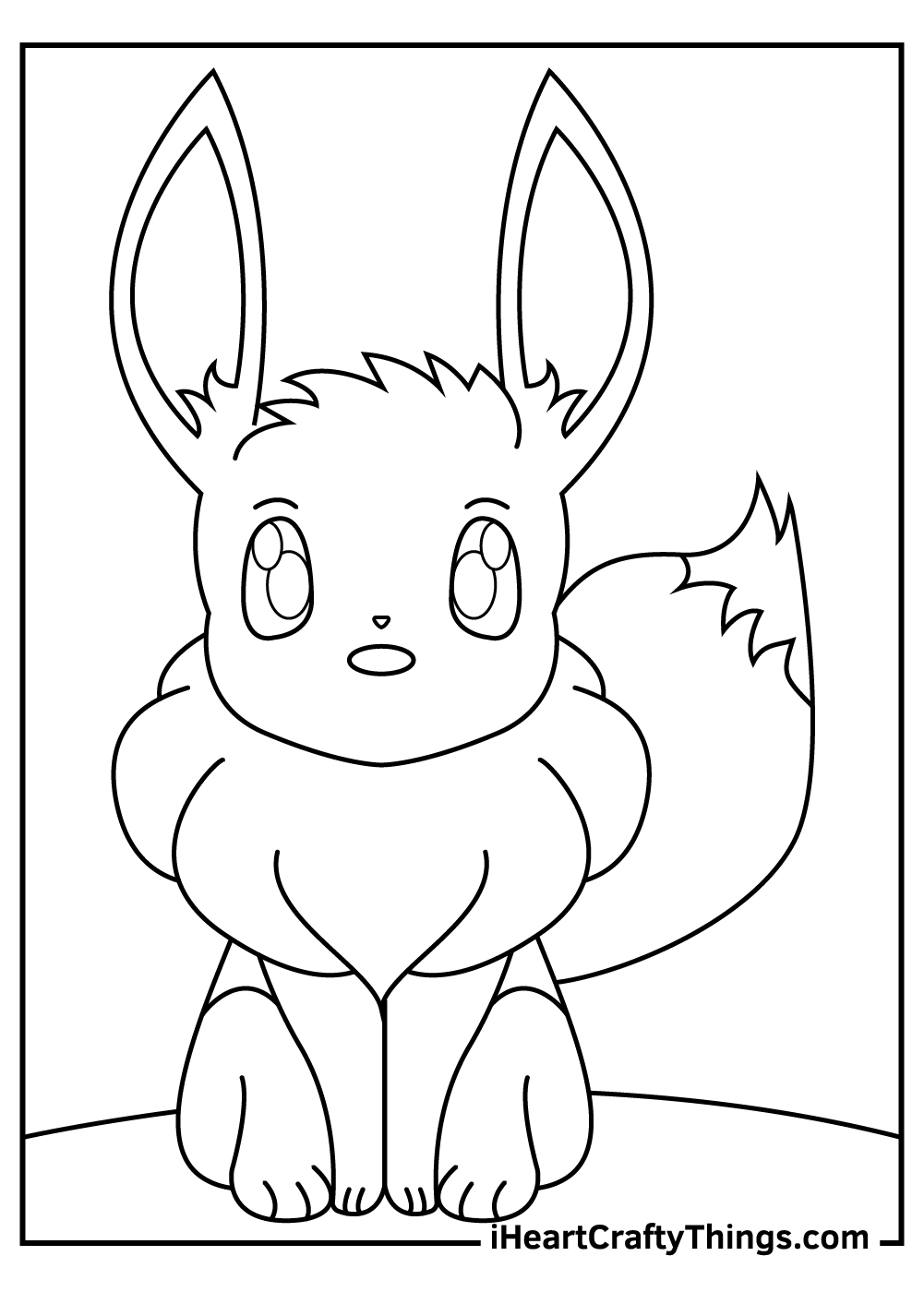 Eevee pokemon coloring pages free printables