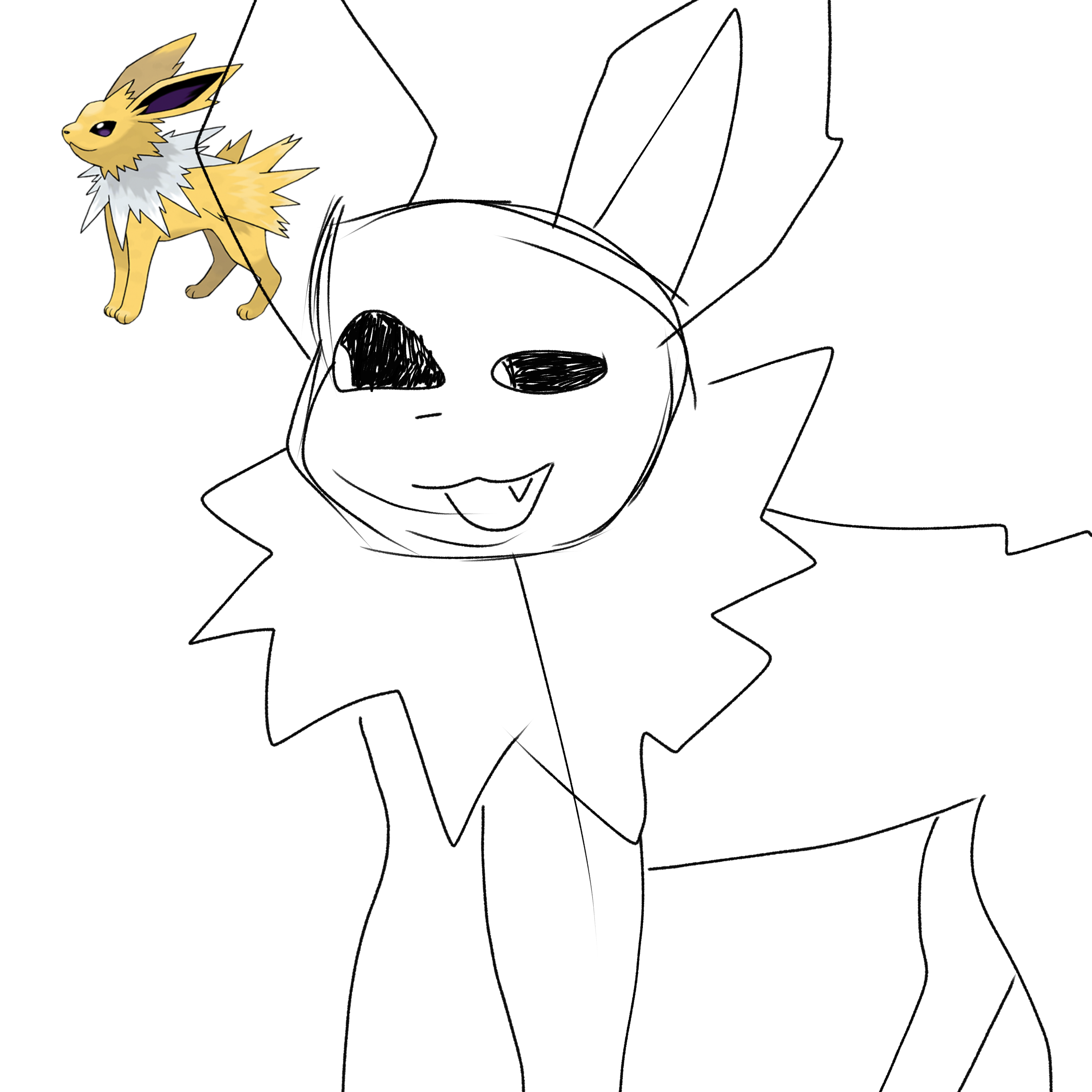 Started drawing the eeveelutions for fun rpokemon