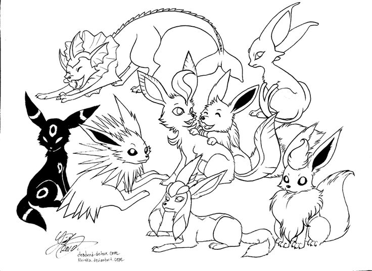 Pokemon all eevee evolutions coloring pages pokemon coloring pages pokemon coloring coloring pages