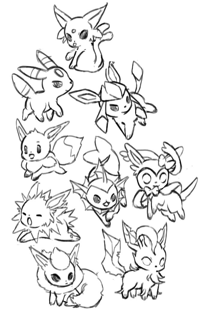 Ê âáâê on x someday ill get these eeveelutions done pokemon httpstcoemytfgpsg x