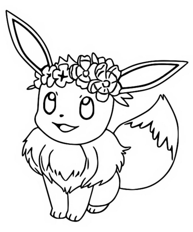 Coloring pages pokãmon eevee