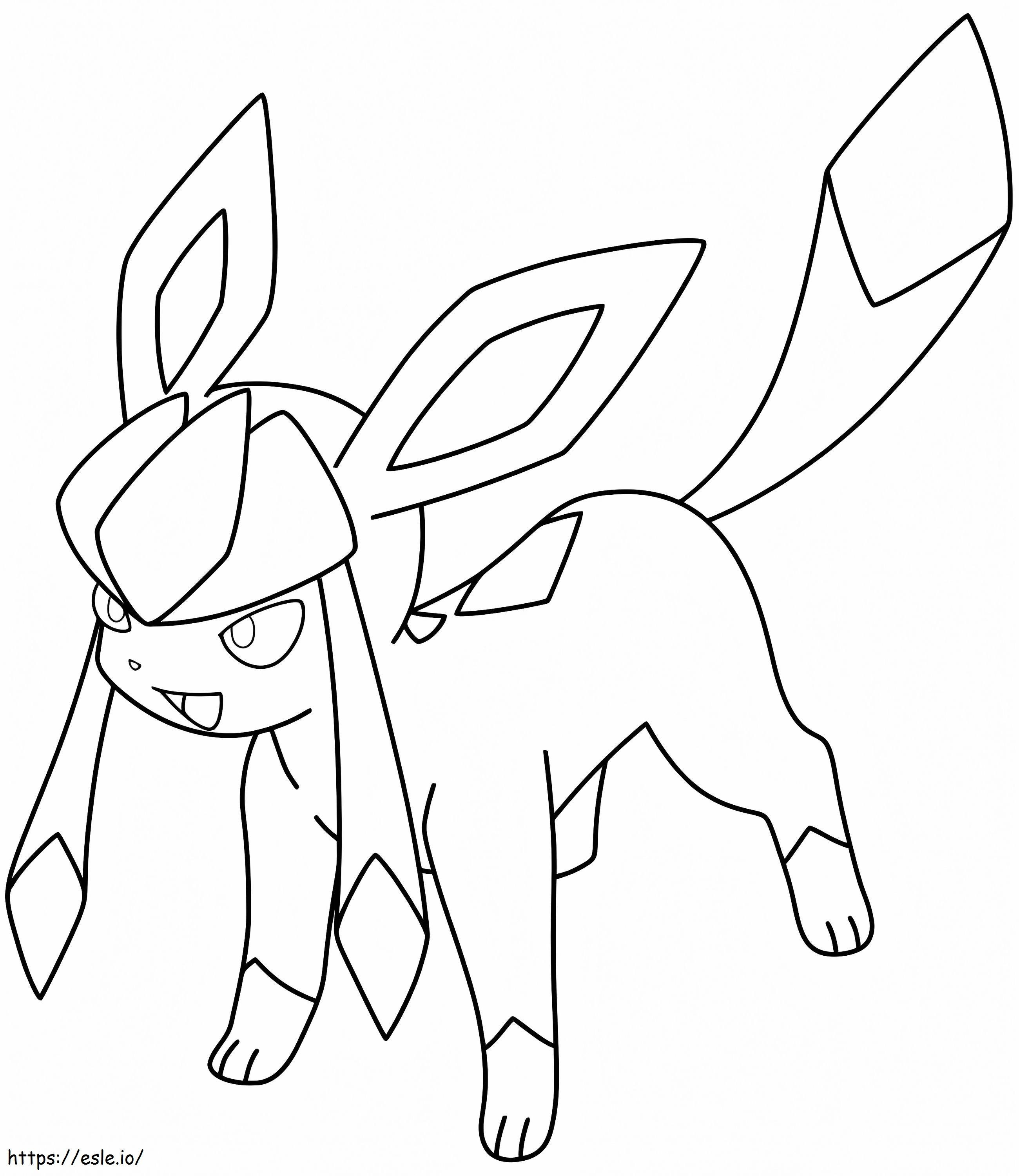 Glaceon coloring page