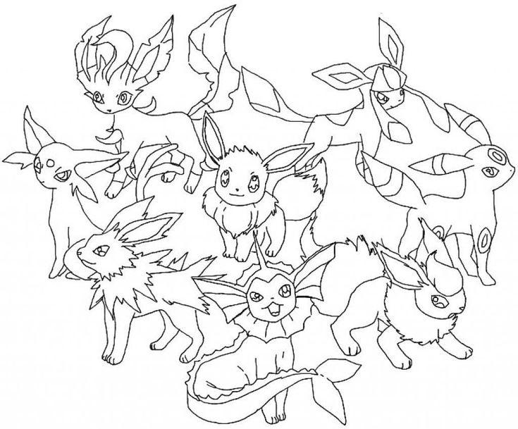 Brilliant photo of pokemon coloring pages eevee