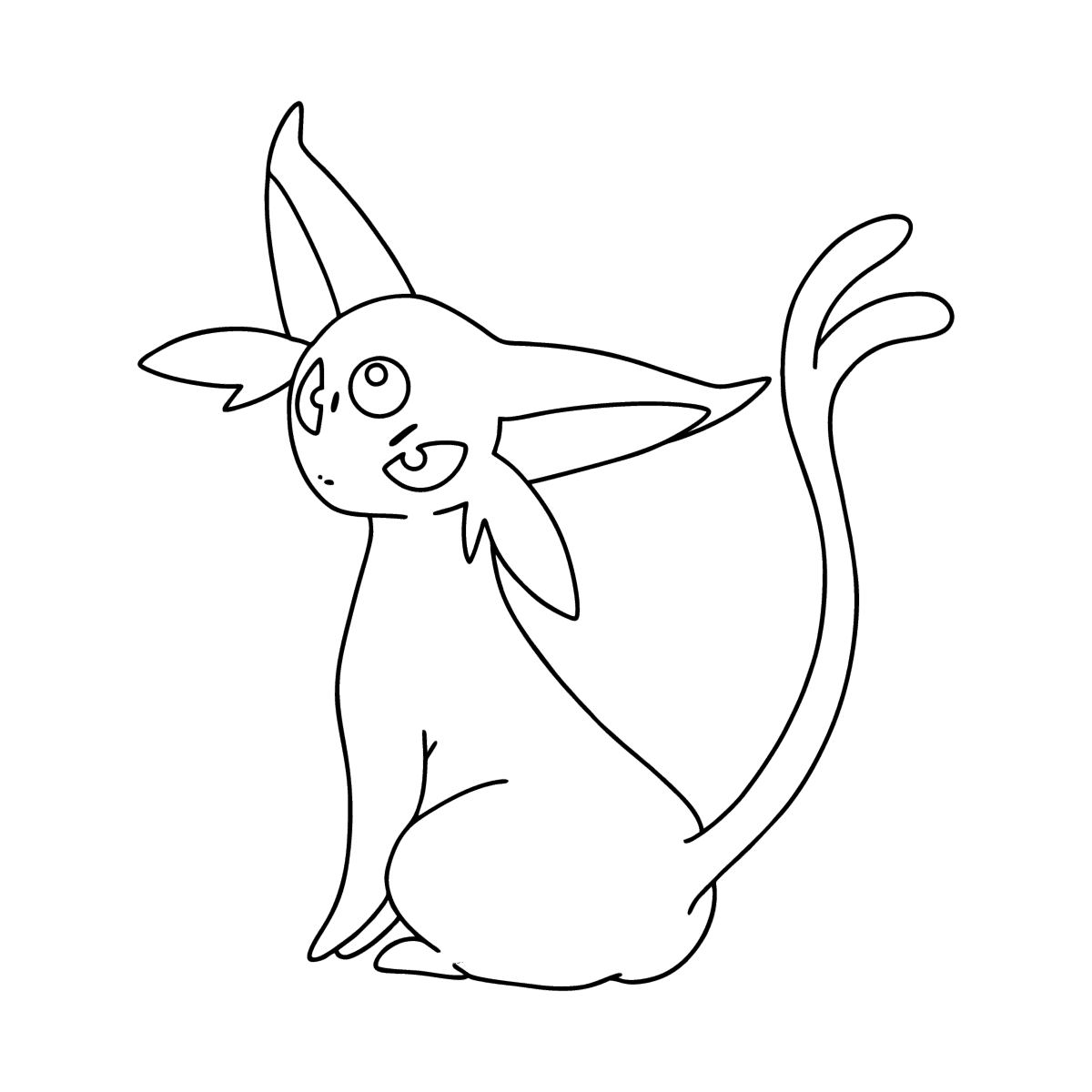 Pokemon go espeon coloring page â online and print for free