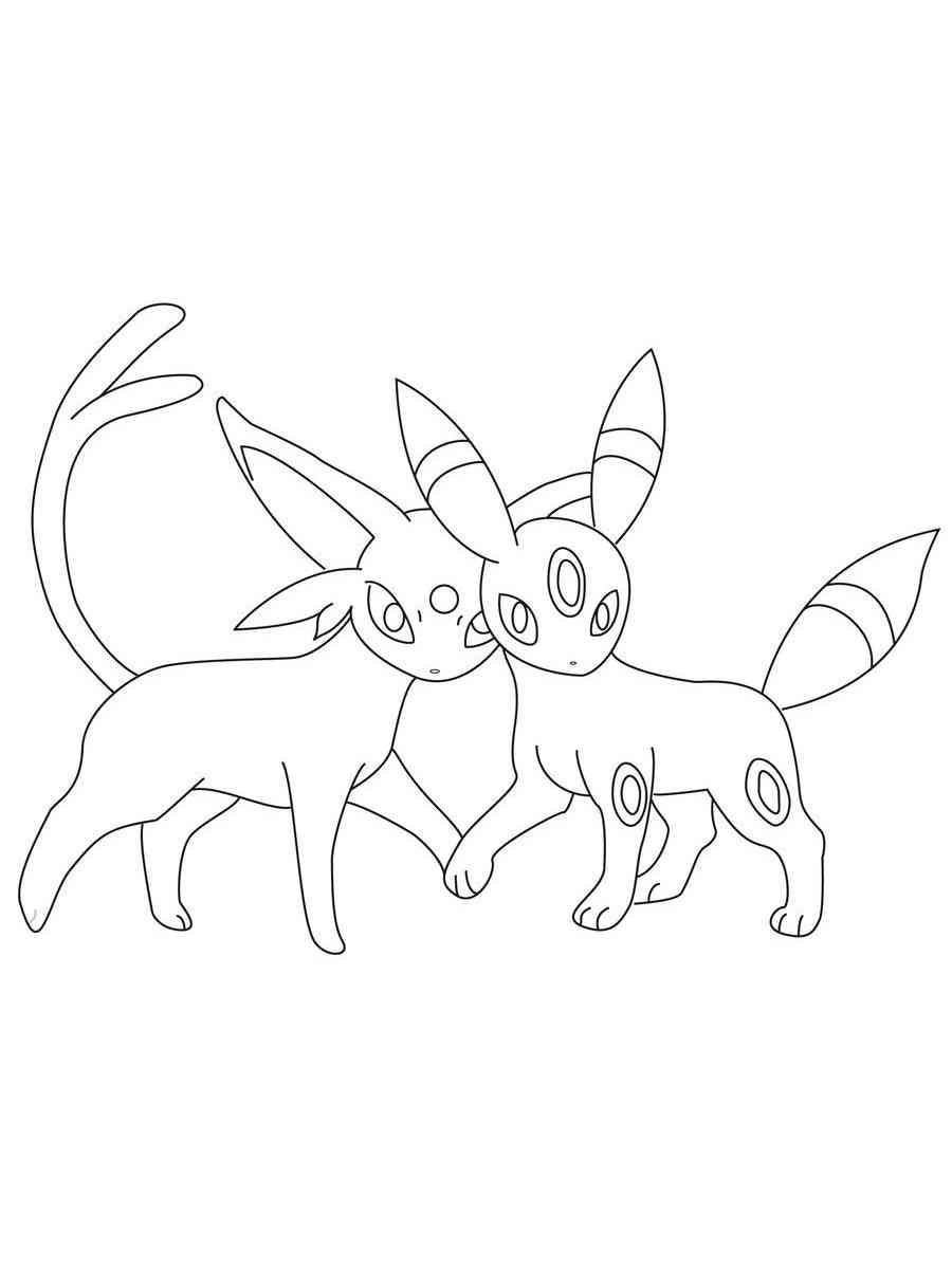 Pokemon espeon coloring pages