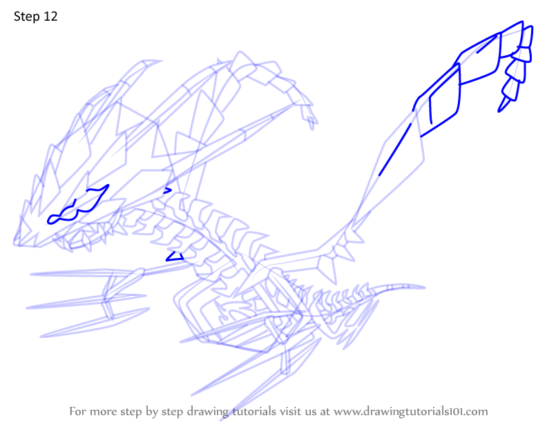 How to draw eternatus from pokemon pokemon step by step