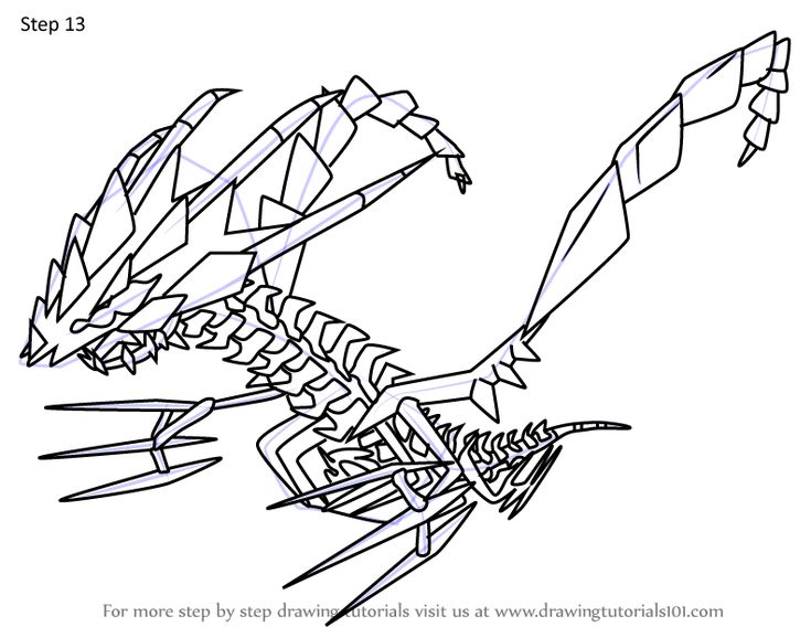 Learn how to draw eternatus from pokemon pokemon step by step drawing tutorials ããããããçµµããã ããçµµ ãããããããã