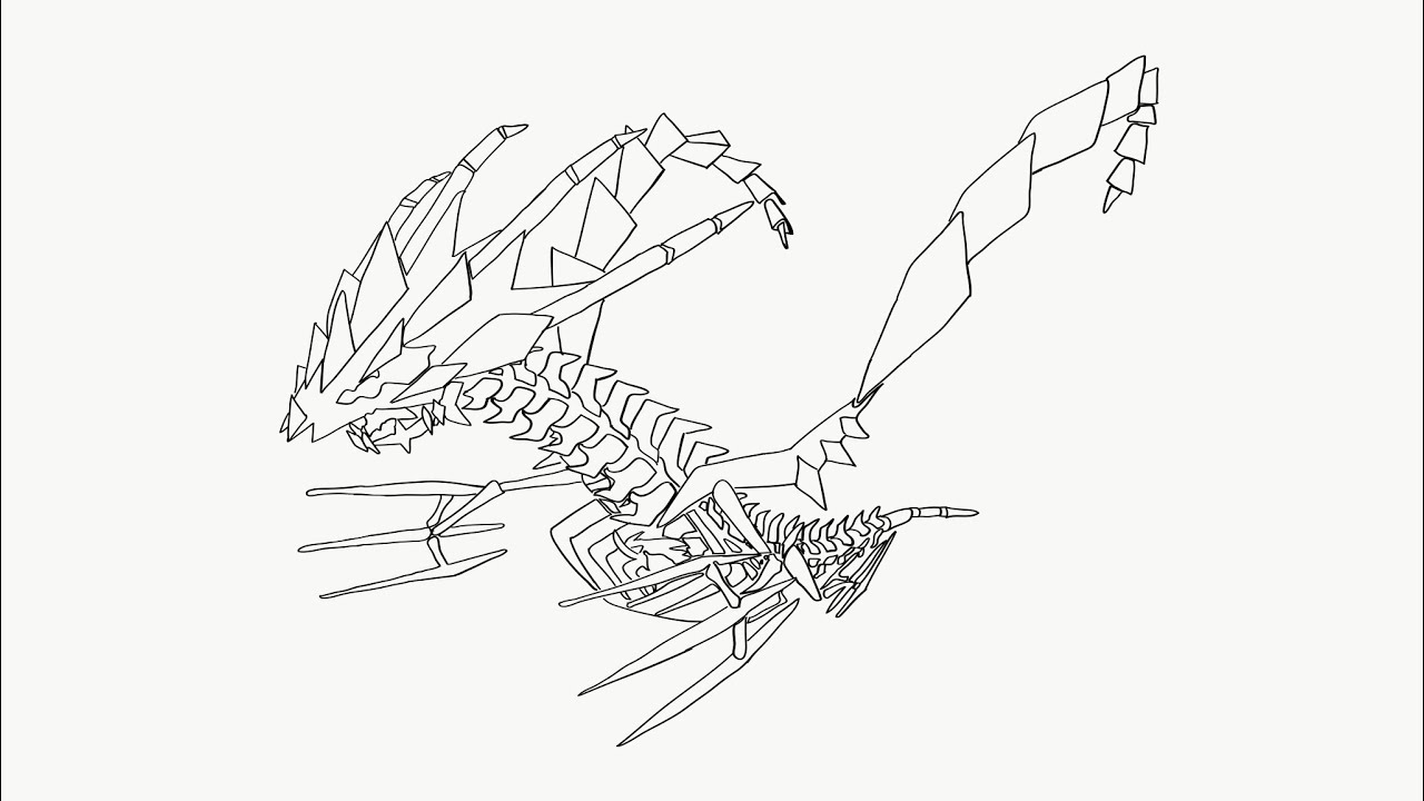 How to draw eternatus from pokãmon step by step