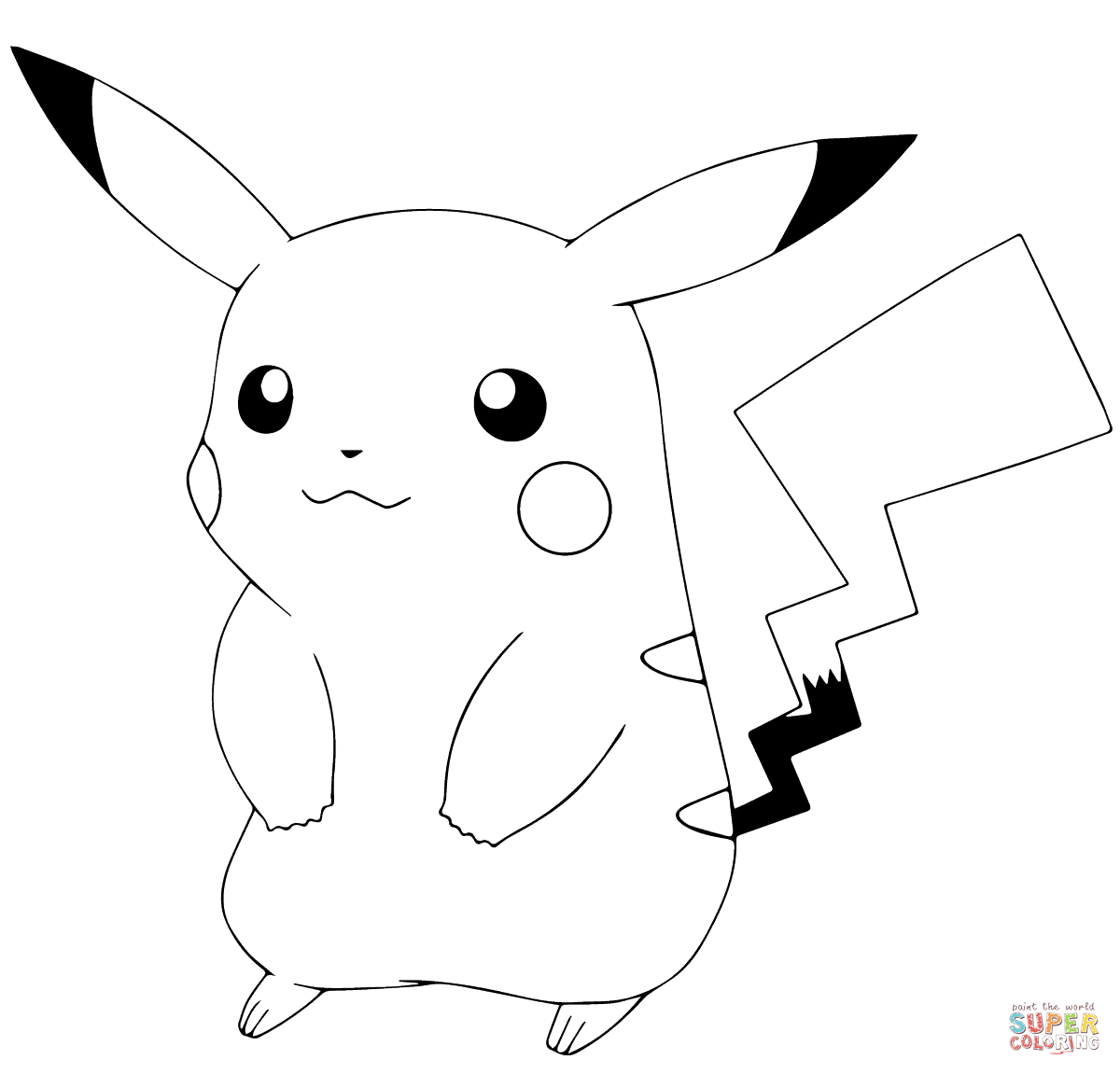 Pokãmon go pikachu coloring page free printable coloring pages