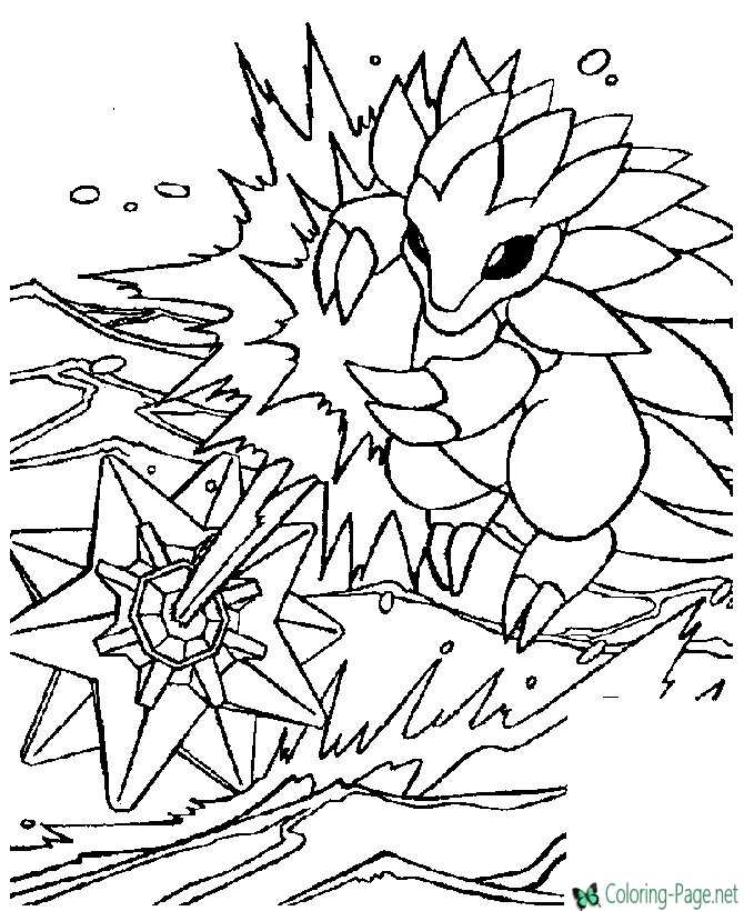 Pokemon coloring pages