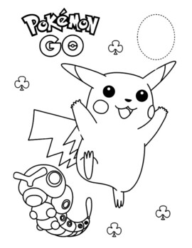 Pokemon coloring pages by souly natural creations tpt