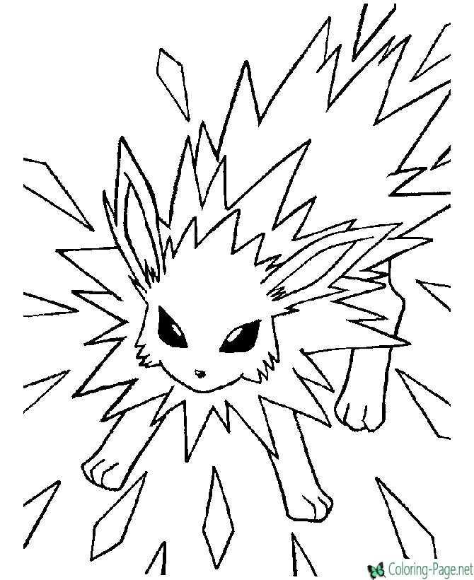 Pokemon coloring pages