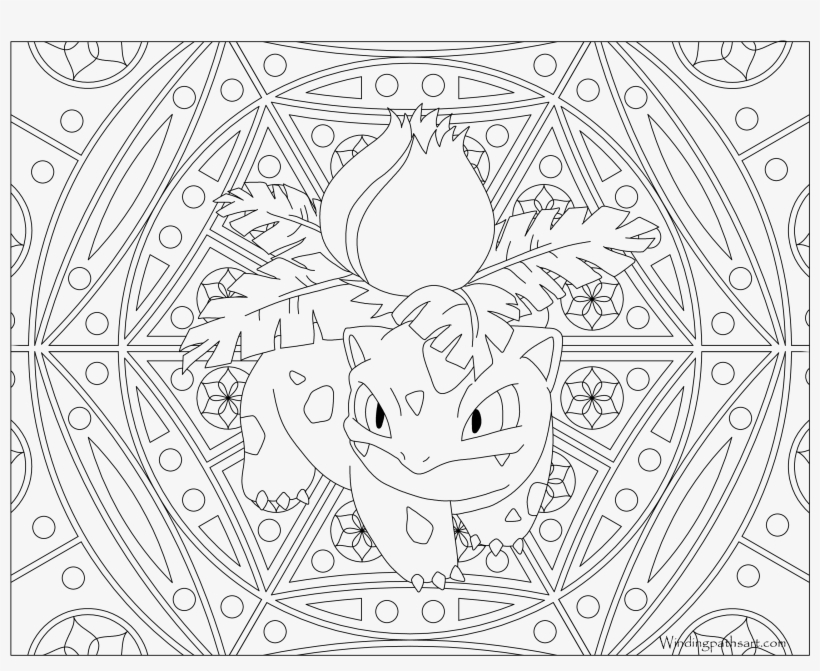 Ivysaur pokemon coloring page