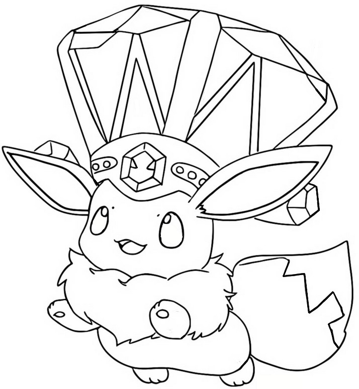 Coloring pages pokãmon eevee