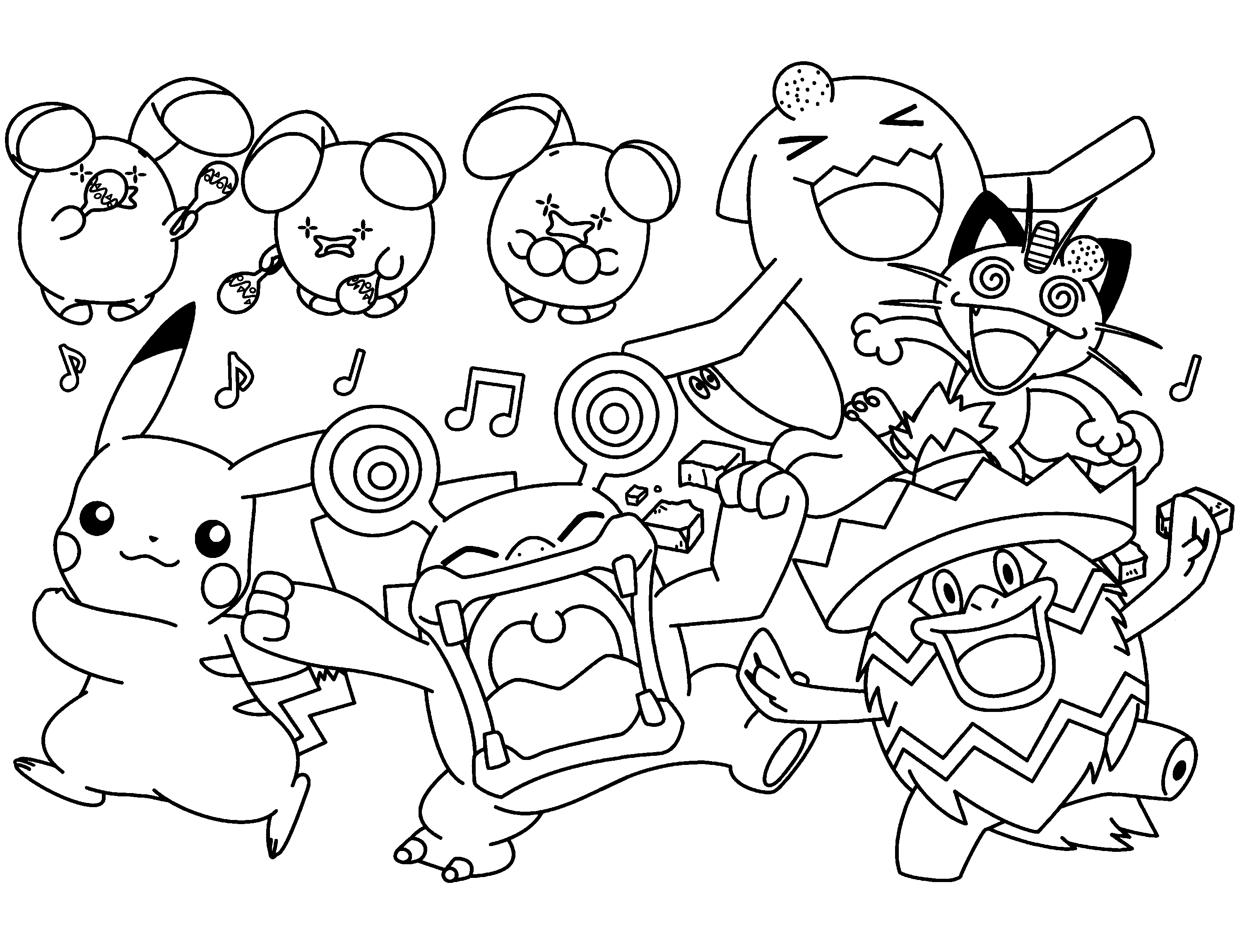 Pokemon coloring pages join your favorite pokemon on an adventure