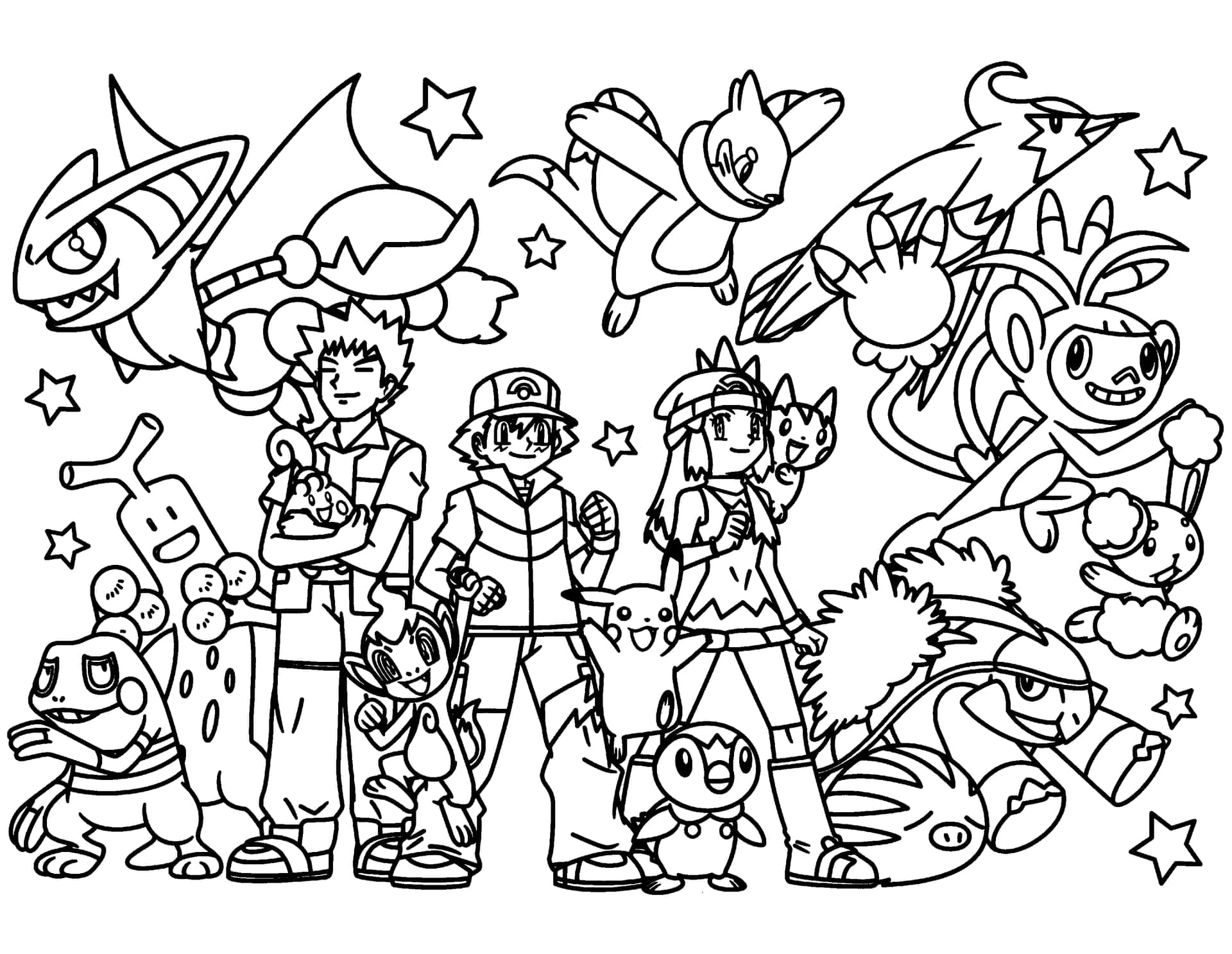 Download pokemon coloring pages for kids