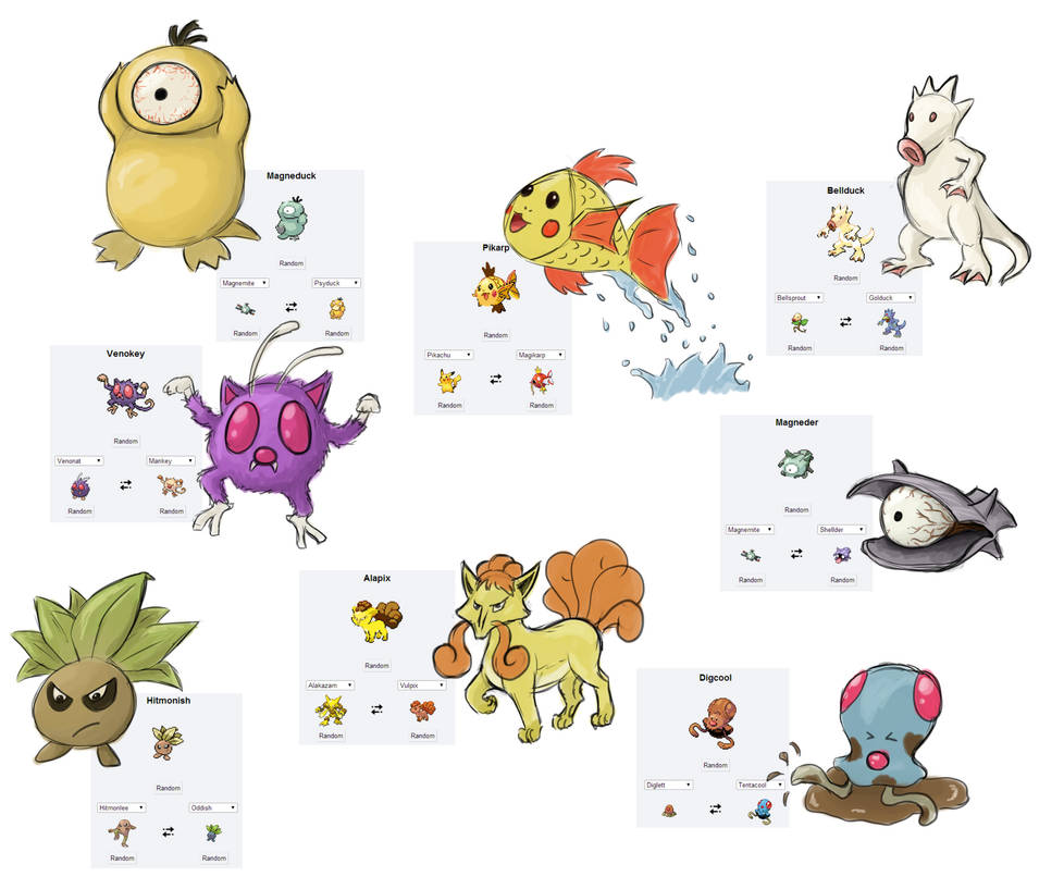 Pokemon fusion by citron