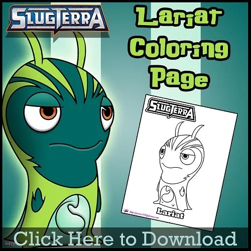 Free lariat coloring page from slugterra â