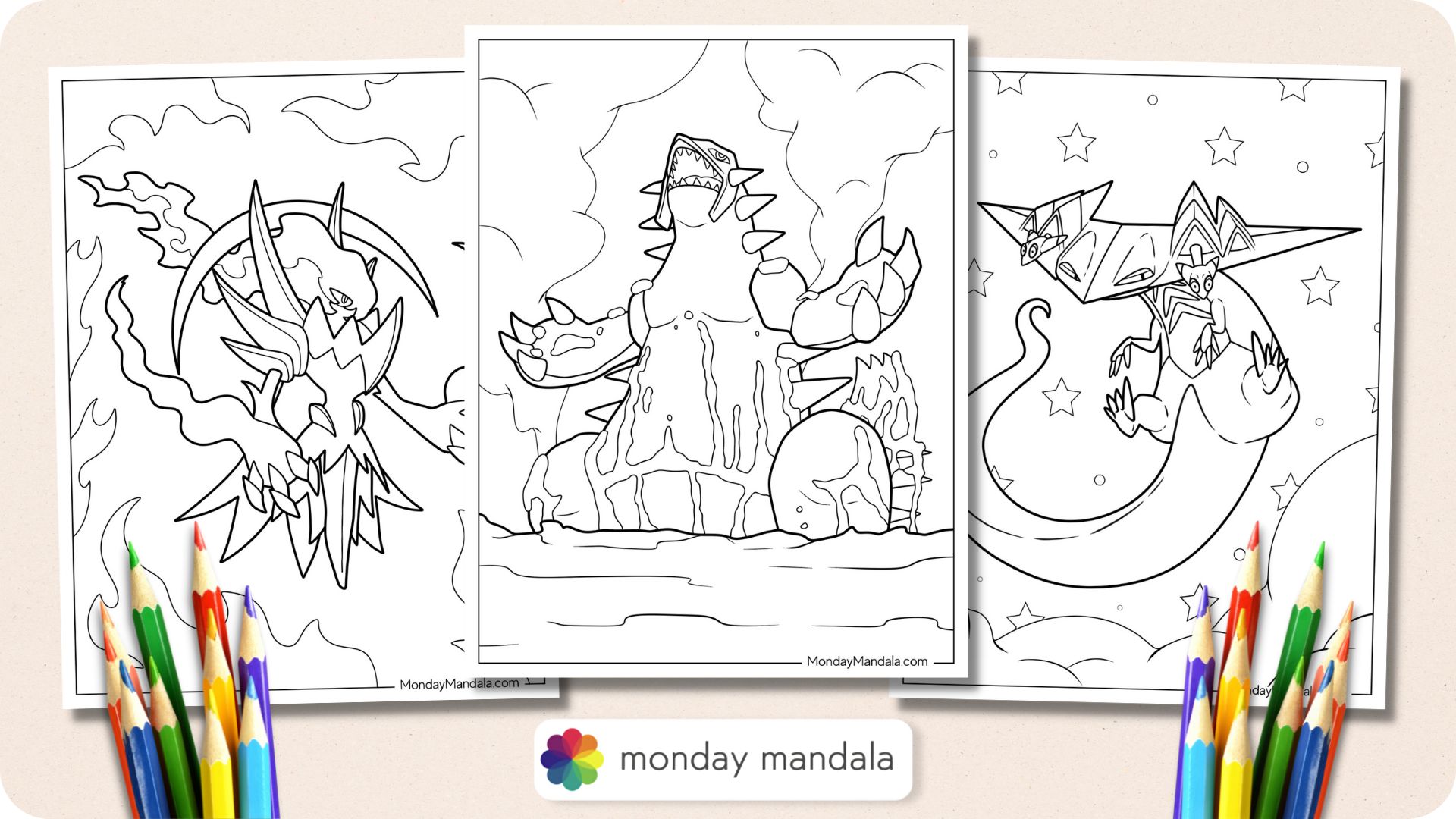 Legendary pokemon coloring pages free pdf printables