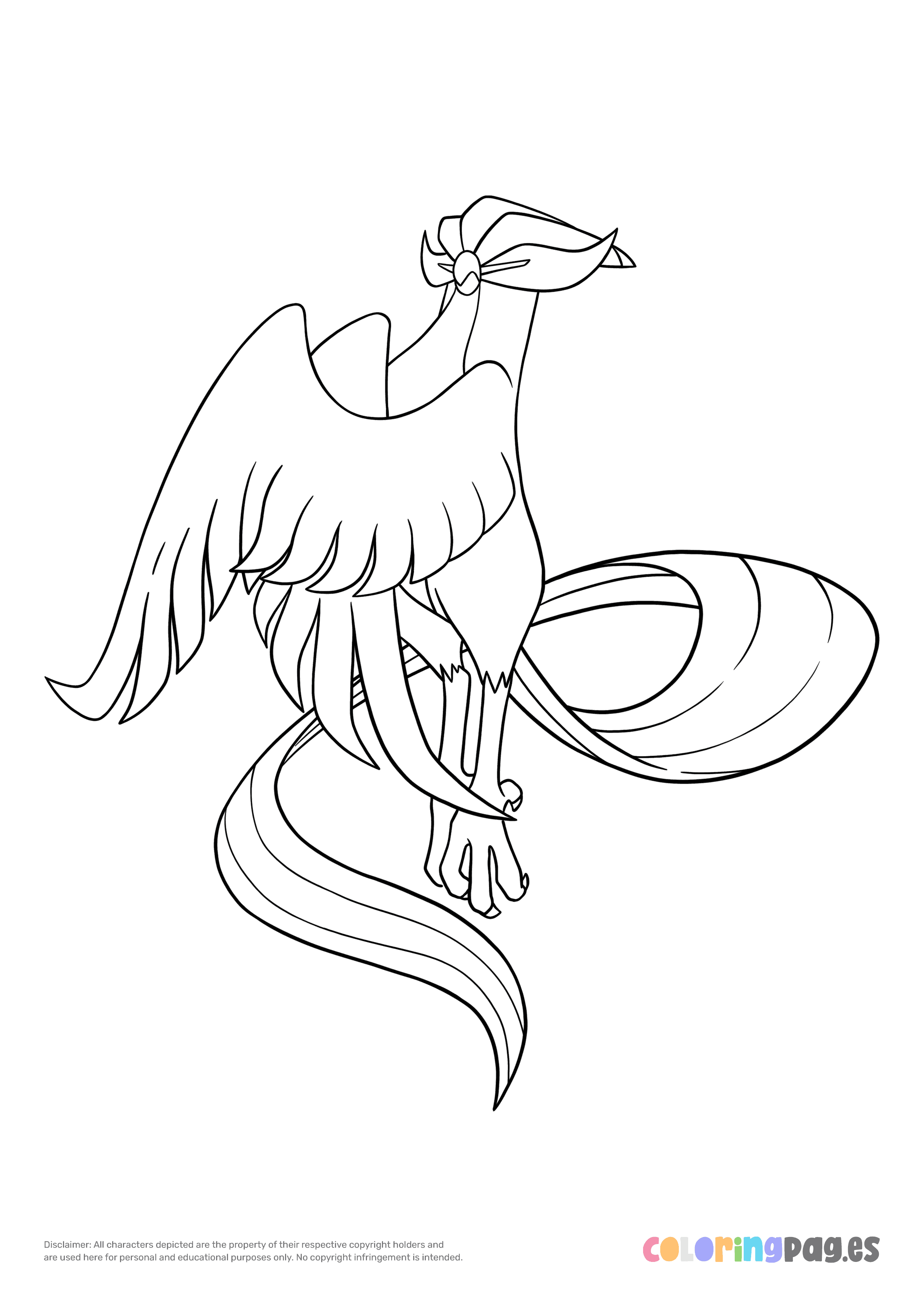 Galarian articuno coloring page