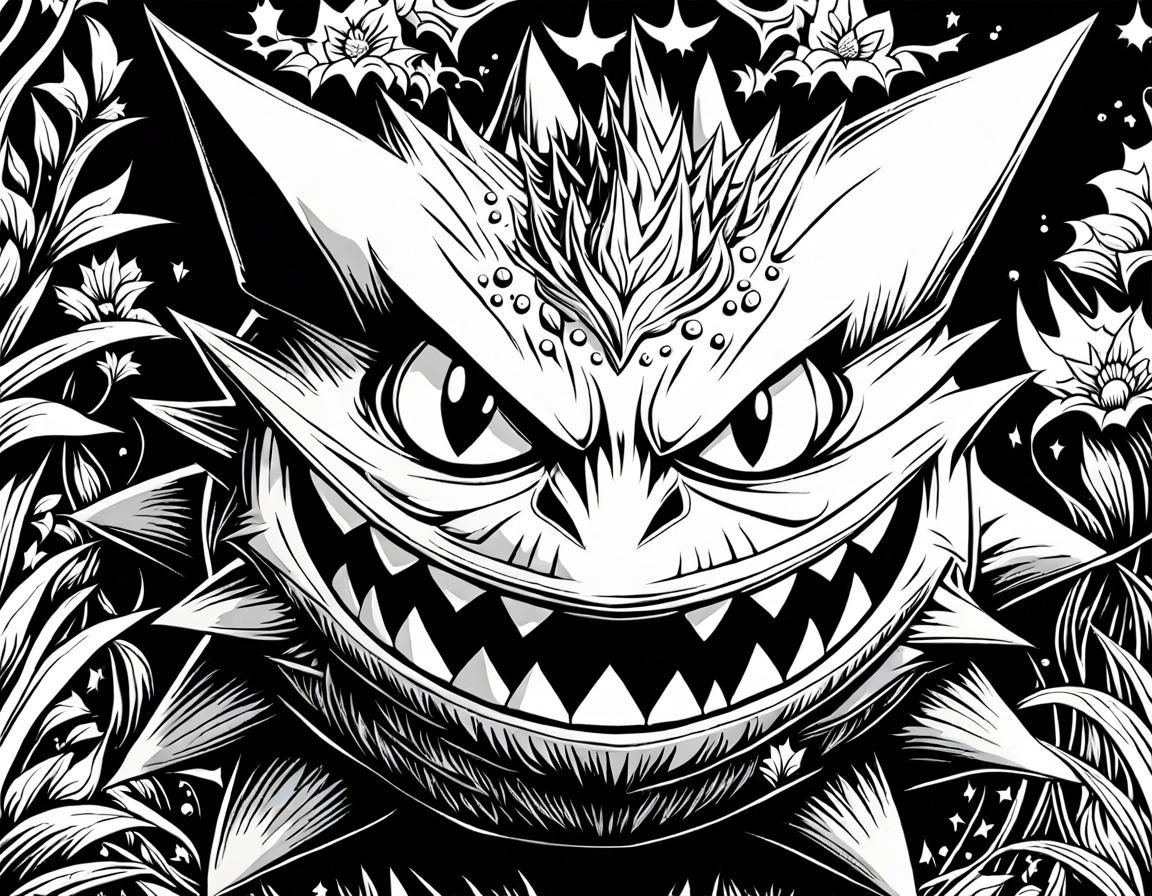 Gengar coloring page