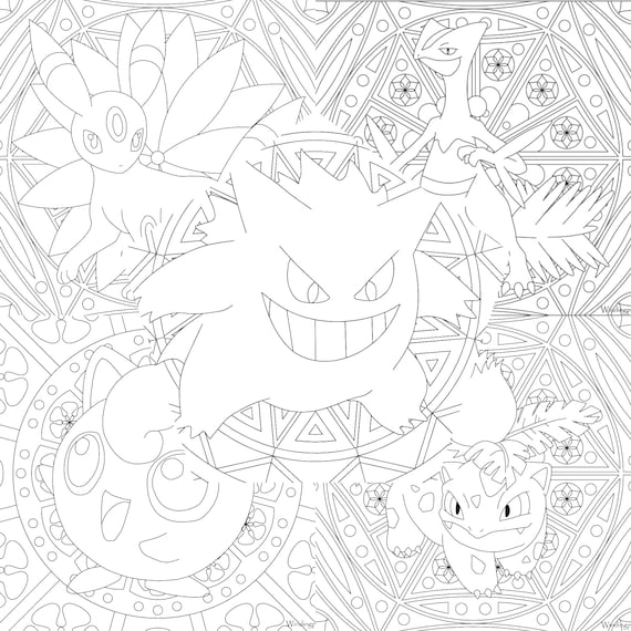 Printed pokemon colouring sheets buy one get a free pack of pokemon stickers
