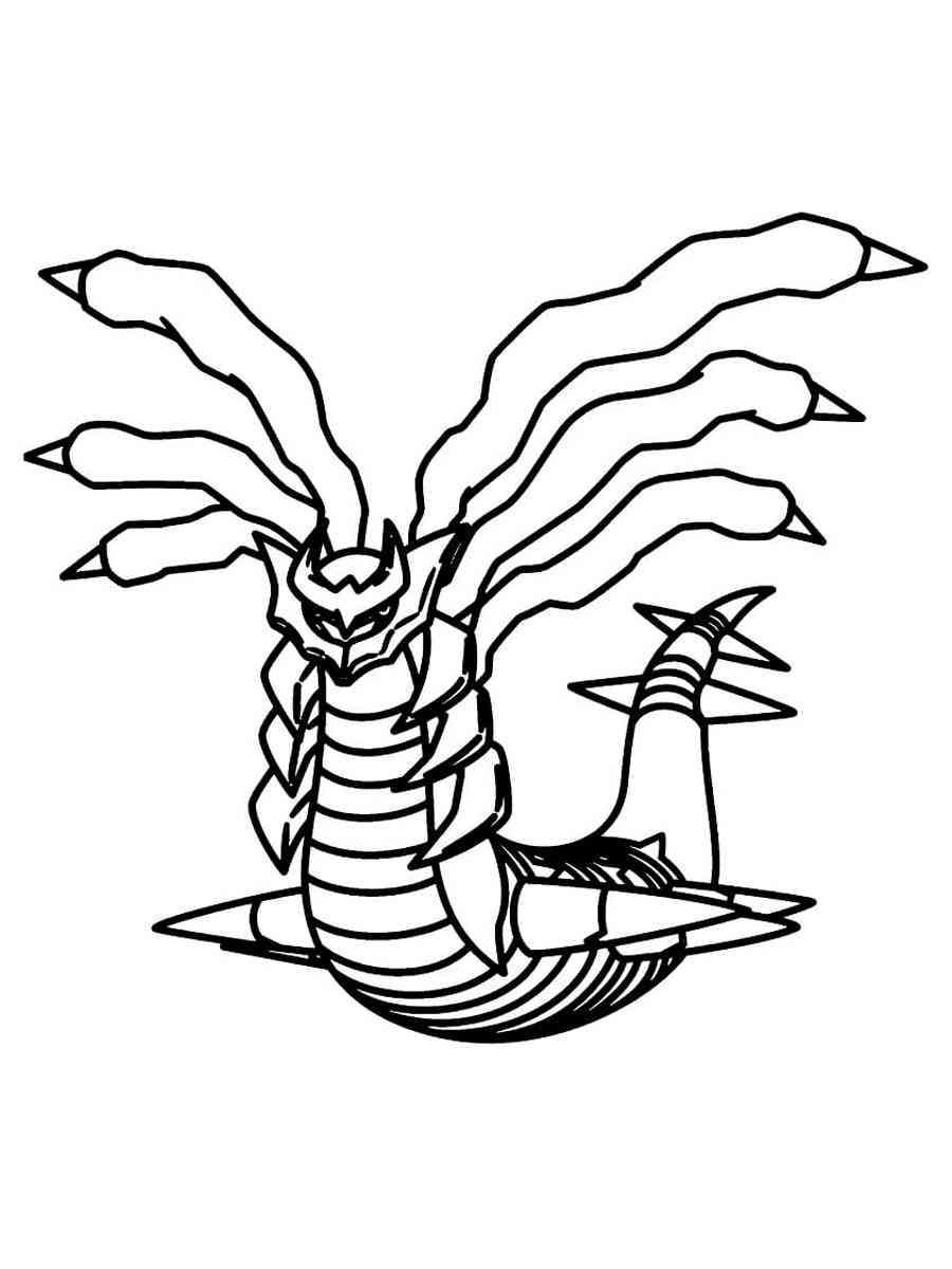 Pokemon giratina coloring pages