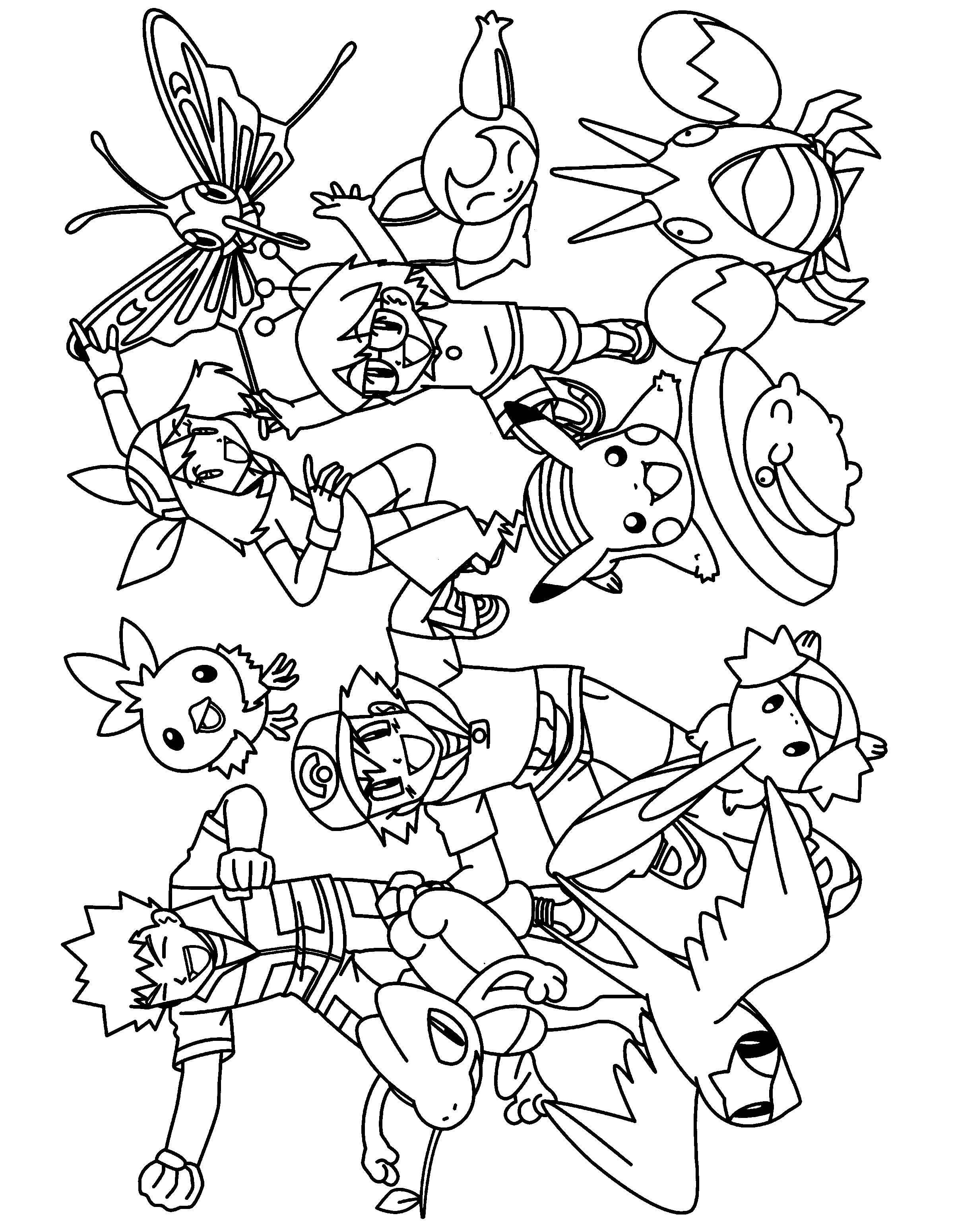 Pokemon group coloring pages â through the thousand pictures on the net in relation to pokemonâ pokemon coloring pages pikachu coloring page star coloring pages