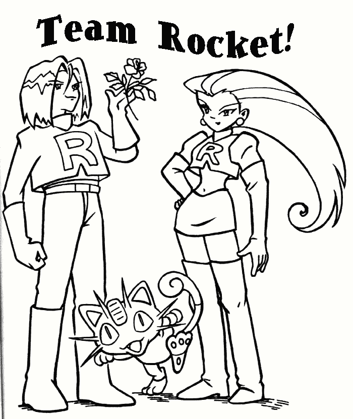 Pokemon team rocket coloing pages â disney coloring pages