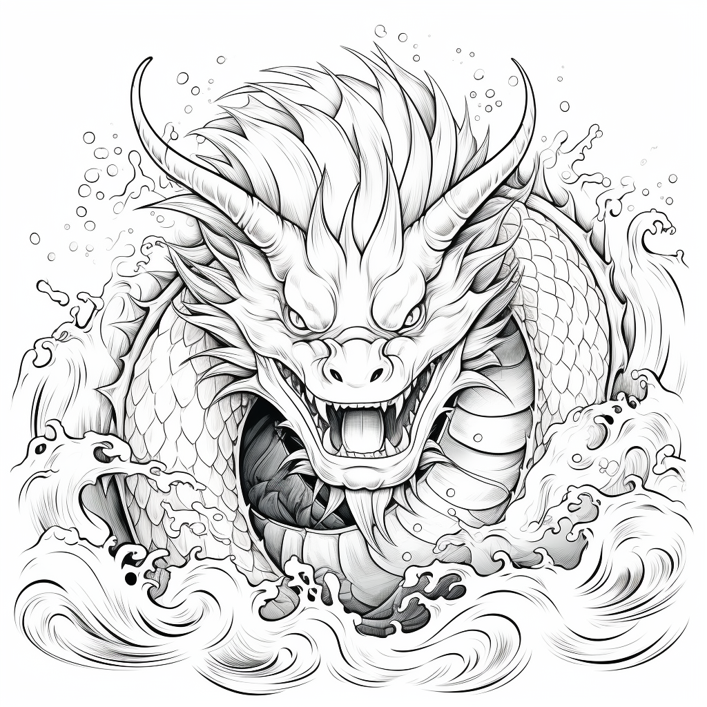 Gyarados coloring pages