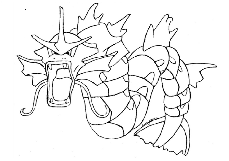 Gyarados coloring pages pdf