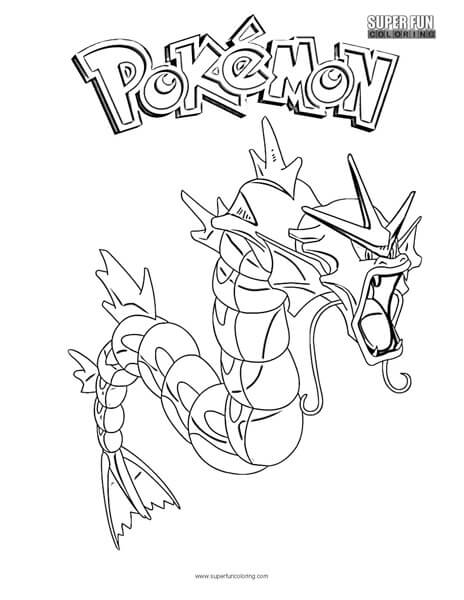 Gyarados pokemon coloring page