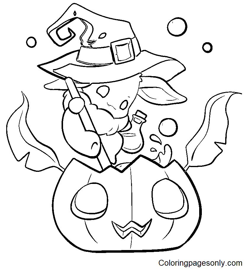 Pokemon halloween coloring pages printable for free download