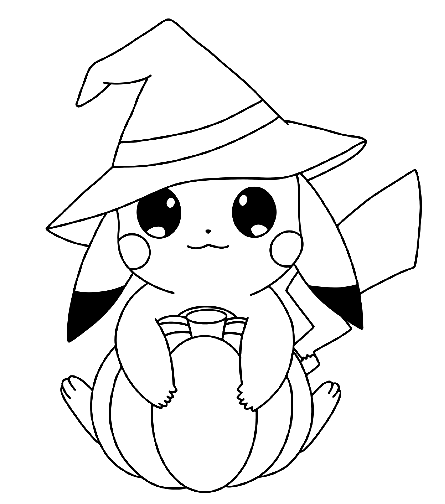 Pokemon halloween coloring pages printable for free download