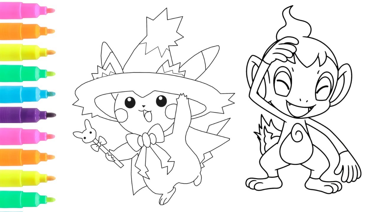 Pokãon pikachu coloring pages halloween costue i fun pokeon coloring book pages