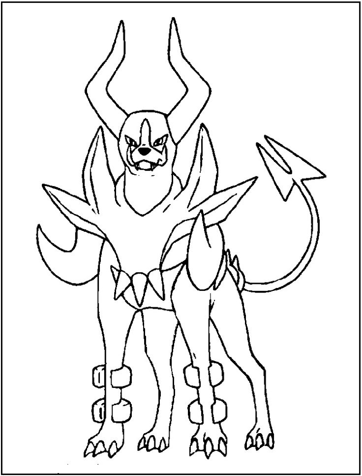 Mega pokemon coloring pages houndour pokemon coloring pages pokemon coloring coloring pages