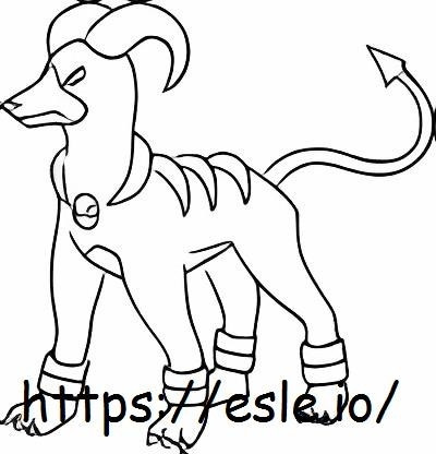 Houndoom coloring page