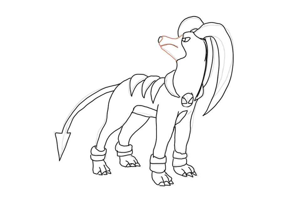 Houndoom coloring pages printable pdf