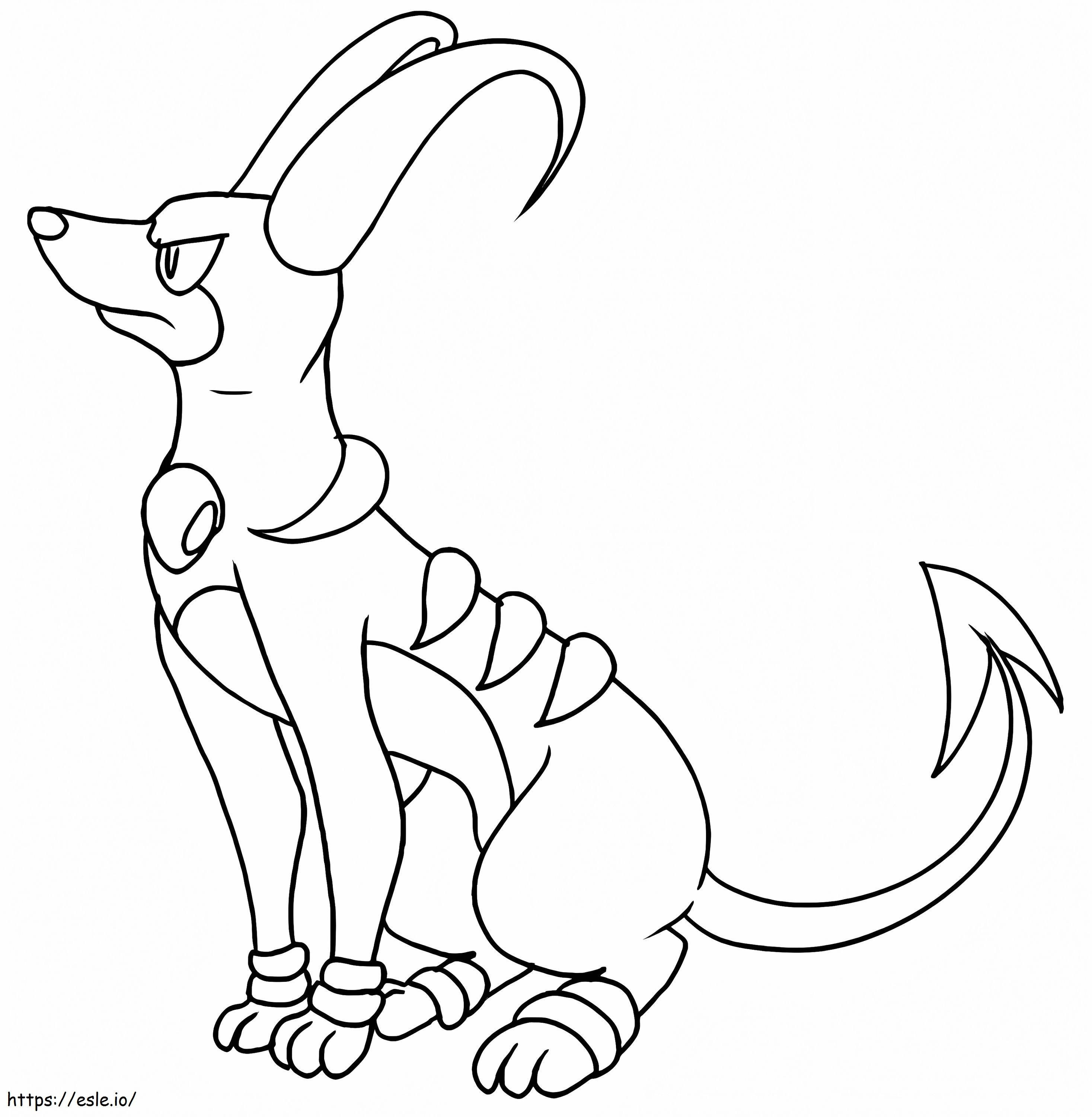 Houndoom pokemon coloring page